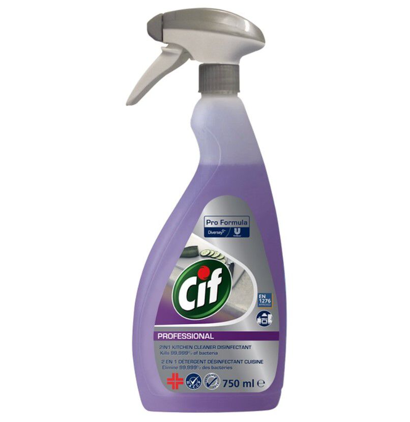 CIF PROFESSIONAL 2IN1 CLEANER DISINFECTANT 750ml