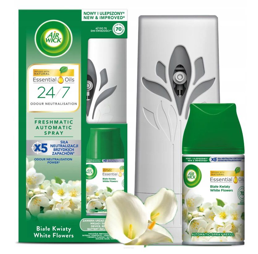 AIRWICK komplet urządzenia+odświeżacz 250ml